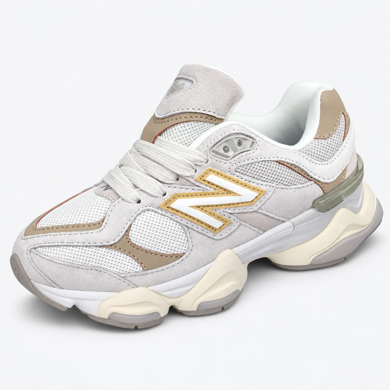 New Balance 9060 — Light Grey / Beige / Cream — product photo 1